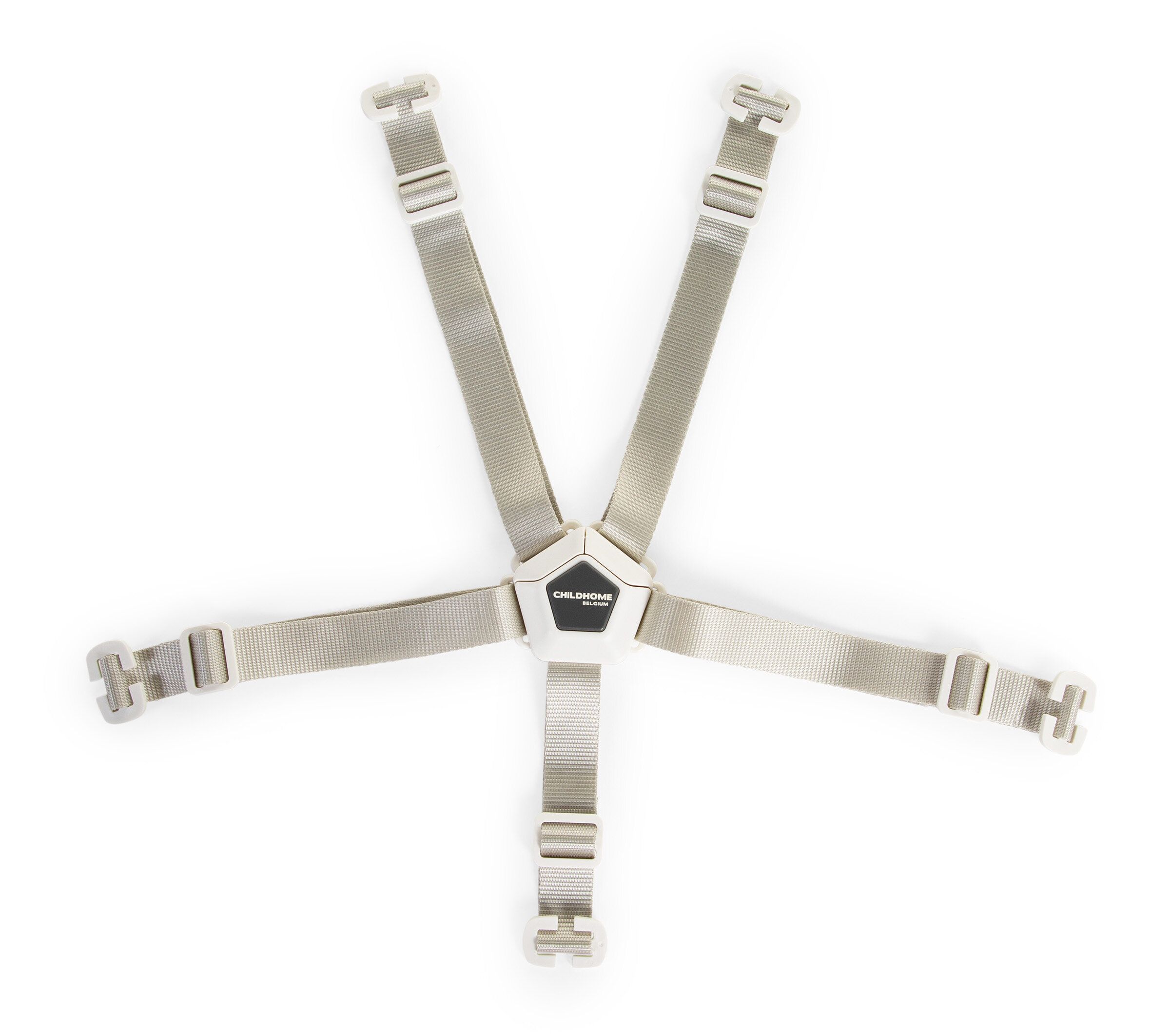 5-point harness silver white