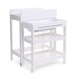 white changing table