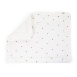 Parklegger - 75x95 Cm - Jersey + Mousseline - Hearts