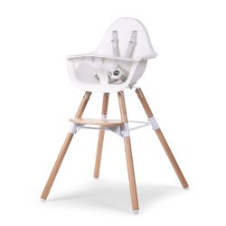 Evolu Kinderstoel - Verstelbaar In Hoogte (50-75 Cm/*90 Cm) - Naturel Wit