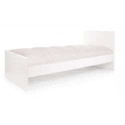 Quadro White Lit Bebe Evolutif 60x1 Cm Sommier Lattes 90x0 Cm Childhome Com