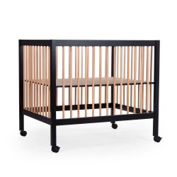 Playpen 95x75cm black/naturel