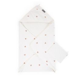 Cape De Bain + Gant - 80x80 Cm - Jersey - Hearts