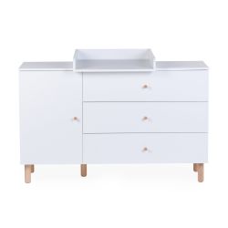 Kommode mit 4 Schubladen Wonder weiß