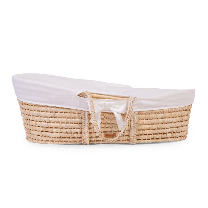 Moses Basket Cover Jersey Off White