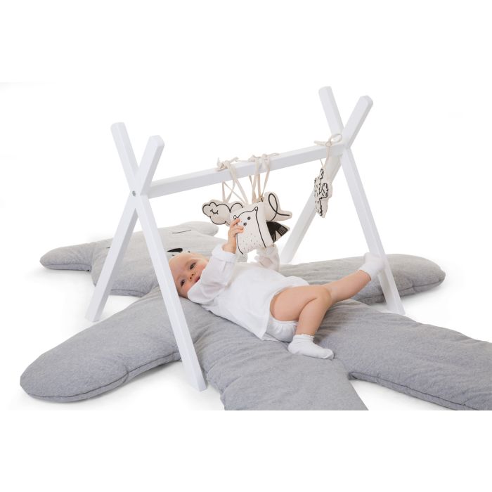 Teddy Playmat Big - 150 Cm - Jersey - Grey | Childhome.com
