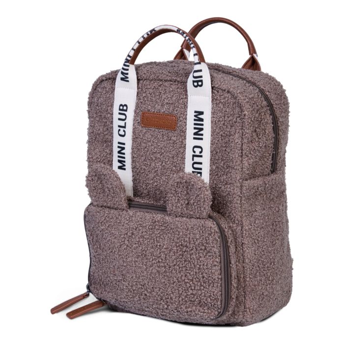 Mini Club Kids Backpack Signature Teddy Soft Brown