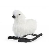 Mouton A Bascule - Bois Teck - Blanc Noir