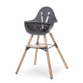 High chair Evolu naturel anthracite