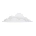 Wandregal Wolke - Metall - Weiß