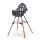 High chair Evolu naturel anthracite