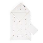 Baby Badetuch + Waschhandschuh - 80x80 Cm - Jersey - Hearts