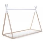 Tipi Bed - 90x200 Cm - Hout - Naturel Wit