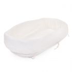 Rotan wieg rechthoekige deksel jersery off white
