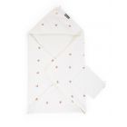 Baby Badcape + Washandje - 80x80 Cm - Jersey - Hearts