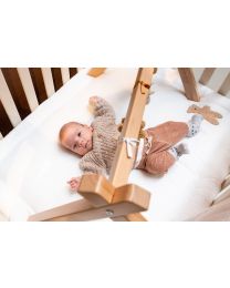 Parklegger - 75x95 Cm - Jersey Melange Beige / Mousseline Te