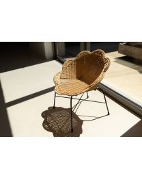 Kids chair Flower rattan