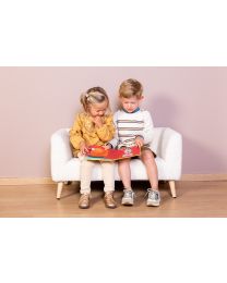 Kids bench Teddy offwhite