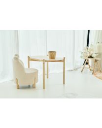 Kids Chair - Teddy - Off White Natural