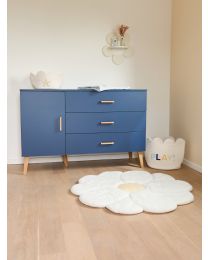 Aufbewahrungskorb - 35x35x35cm- Baumwolle - Altweiss