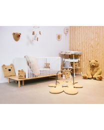 Aufbewahrungskorb - 25x20x20 Cm - Teddy - Braun