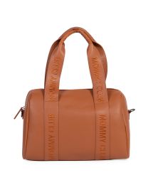 Mommy Club  Wickeltasche- Signature - Simili Leder - Braun