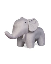 Standing Elephant - Linen - Grey