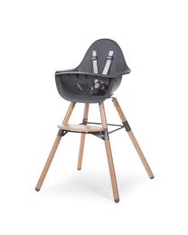 High chair Evolu naturel anthracite