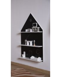 Blackboard House - Wall Shelf - Black