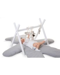 Tipi Play Baby Gym - Wood - White