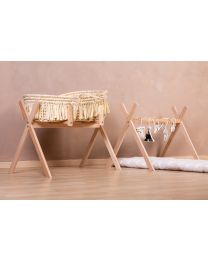Tipi Stand For Moses Basket + Baby Gym - Wood - Natural