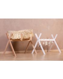 Tipi Stand For Moses Basket + Baby Gym - Wood - White