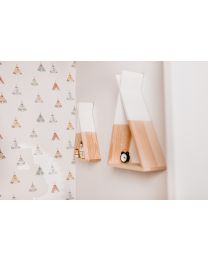 Wall Shelf Tipi - Wood - Natural White