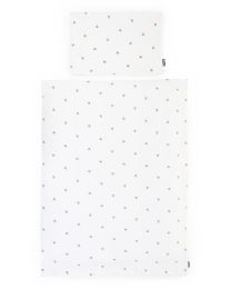 Duvet Cover + Pillow Cover - 100x140 Cm - Jersey + Muslin - Hearts