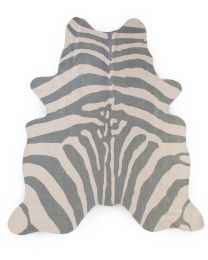 Zebra Kinderteppich - 145x160 Cm - Grau