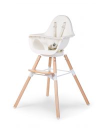 Evolu One.80° Kinderstoel - Verstelbaar In Hoogte (50-75 Cm/*90 Cm) - Naturel Wit