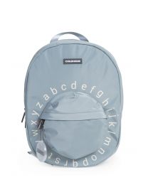 Kids School Backpack ABC - Grey Off White