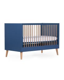 Bold Blue - Cot Bed - 70x140 Cm + Slats