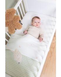 Baby Blanket - 80x100 Cm - Jersey - Forest - Muslin Vichy