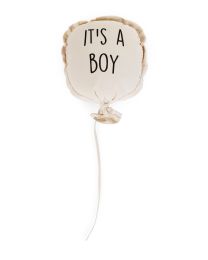 Canvas Ballon - It's A Boy - Muurdecoratie - 35x26x8 Cm