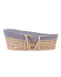 Moses Basket Cover - Jersey - Grey