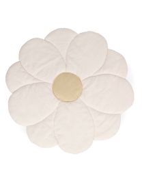 Blume Spielmatte - 110cm - Altweiss/Gelb