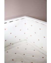 Laufgitter Schutz - 35x340 Cm - Jersey + Musselin - Hearts