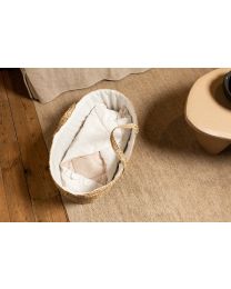Baby Wrapper Universal - 75x75 Cm - Jersey Melange Beige / Muslin Teddy