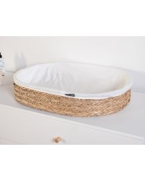 Changing basket (incl. mattress) - 70x50 cm - Sea Grass