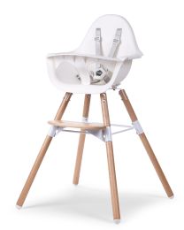 Evolu High Chair - Adjustable In Height (50-75 Cm/*90 Cm) - Natural White