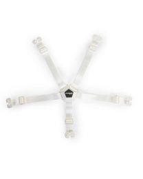 5-point Harness - White