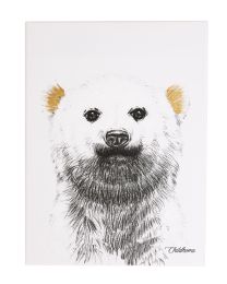 Oil Painting - Polar Bear + Gold - 30x40 Cm
