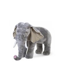 Stehende Elefant Stofftier - 90x50x75 Cm - Grau