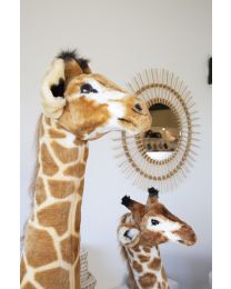 Stehende Giraffe Stofftier - 50x40x135 Cm - Braun Gelb